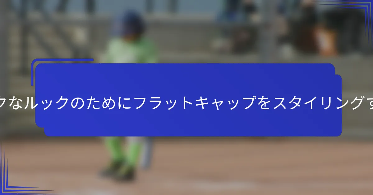 クラシックなルックのためにフラットキャップをスタイリングするには？